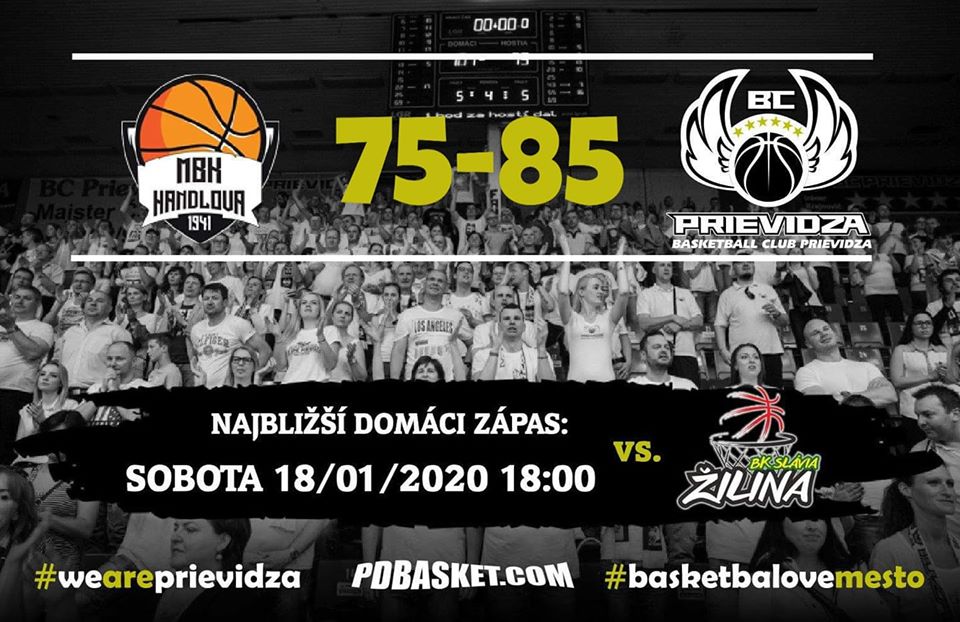 MBK Baník Handlová - BC Prievidza 75:85