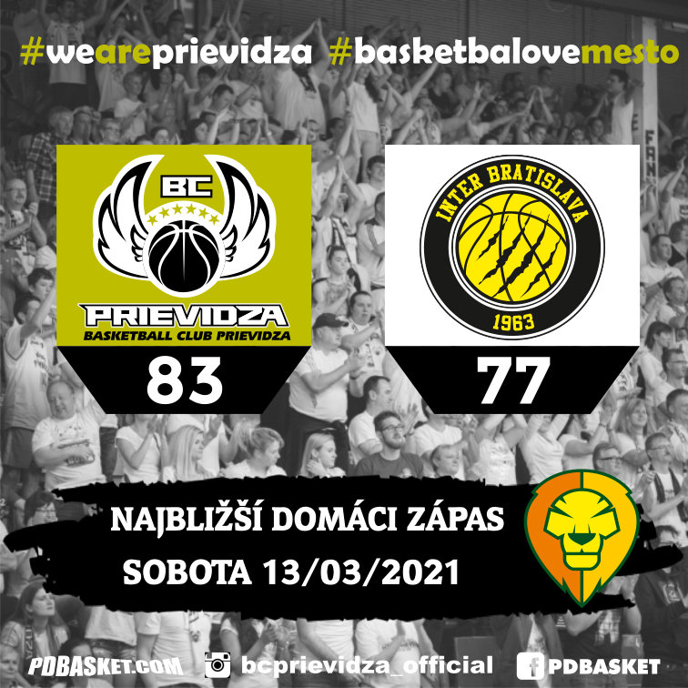 BC Prievidza - Inter Bratislava 83:77